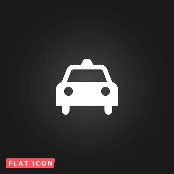 Taxi Icona piatta — Vettoriale Stock