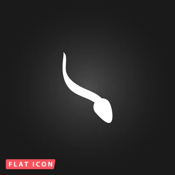 Sperme signe icône. Fertilisation ou insémination — Image vectorielle