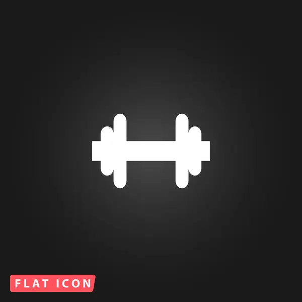 Dumbbell vector icon — Stock Vector