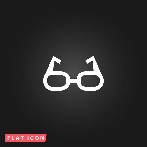 Glasses flat icon — Stock Vector