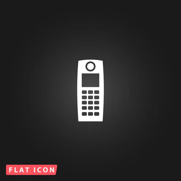 Retro mobiele telefoonpictogram — Stockvector