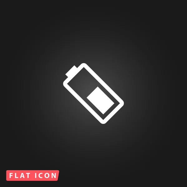 Battery flat icon — Stock Vector