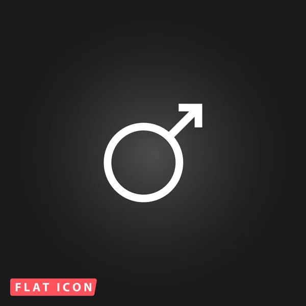 Icône signe masculin . — Image vectorielle