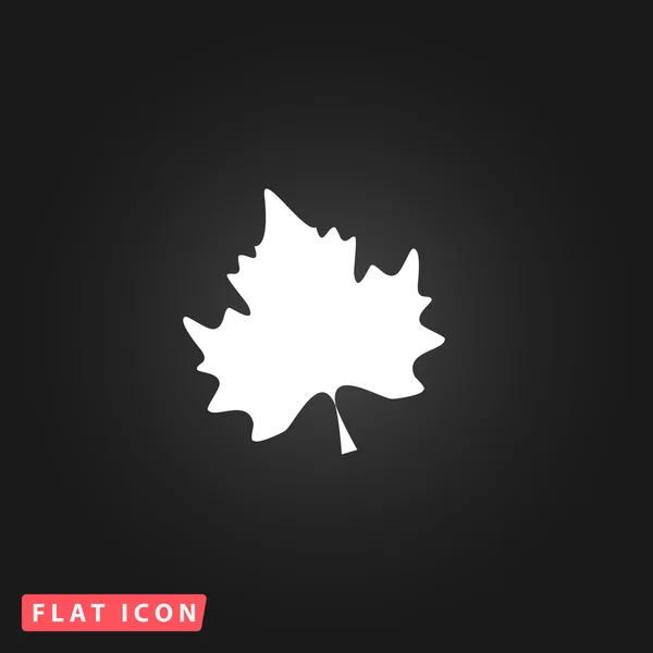 Maple leaf siluett — Stock vektor