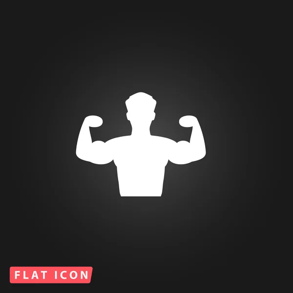 Bodybuilder Fitness Model pictogram — Stockvector
