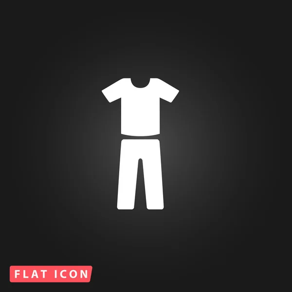 Uniforme - pantalon et t-shirt — Image vectorielle