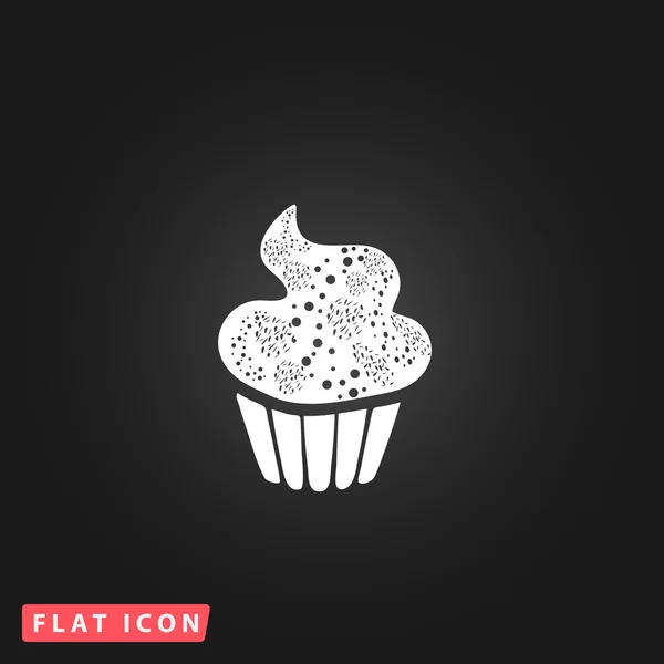 Ícone de cupcake vetorial — Vetor de Stock