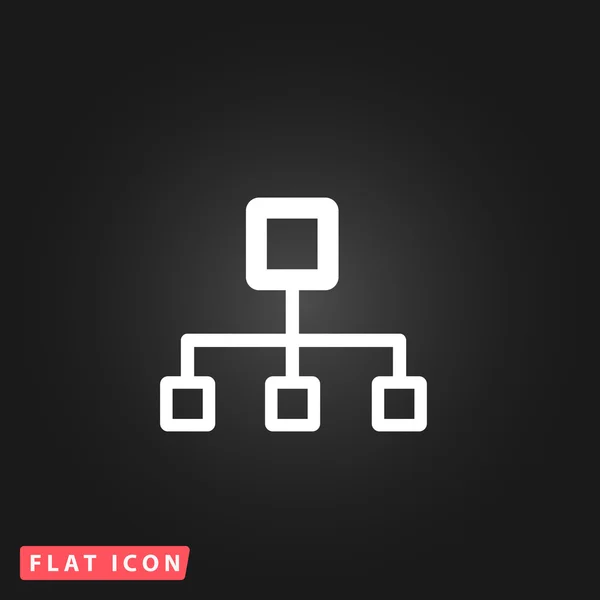 Network block diagram — Stock Vector