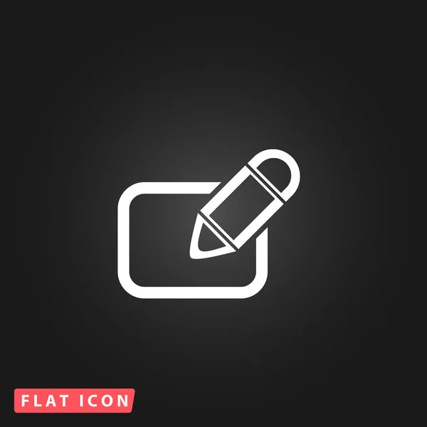 Registrering flat ikonen — Stock vektor