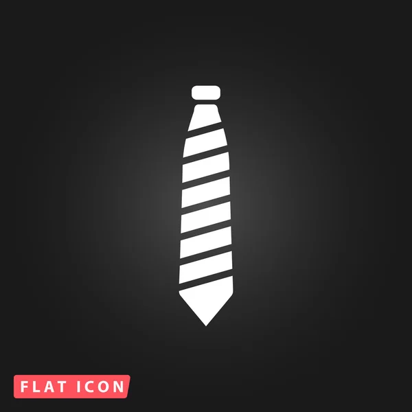 Csíkos nyakkendő ikon — Stock Vector
