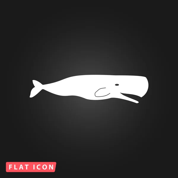 Εικονίδιο σπερματοζωάρια φάλαινα — Διανυσματικό Αρχείο