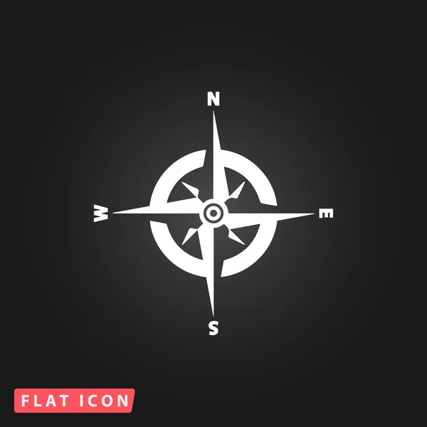 Kompas ploché ikony — Stockový vektor