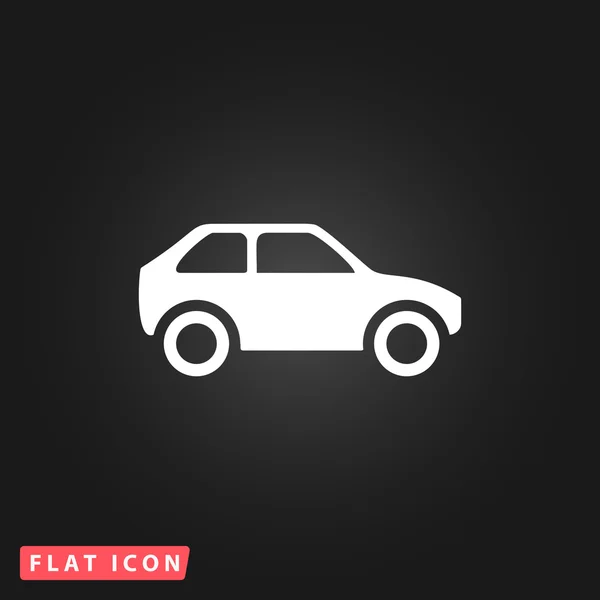 Icono plano de coche — Vector de stock