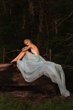 Sarışın, güzel bir genç kadın..