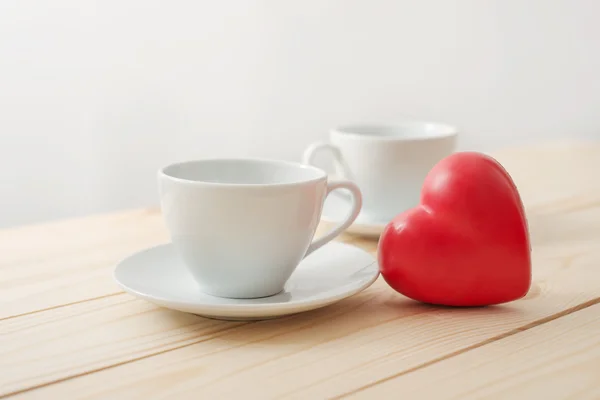 Kopp te med hjärta — Stockfoto