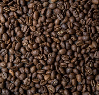 Kahve çekirdekleri yakın çekim çerçeve