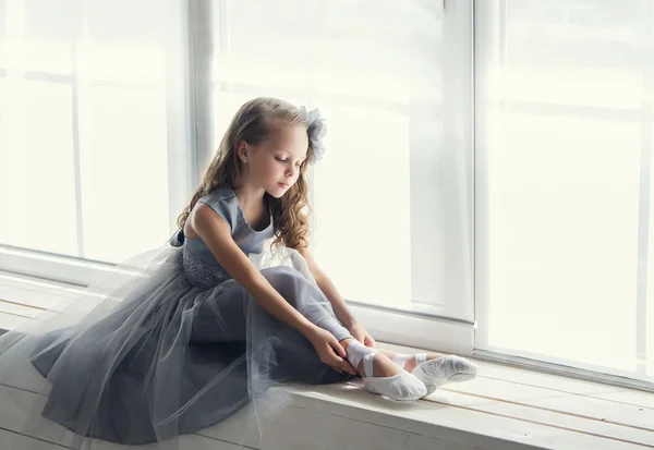 A little adorable ballerina — Stock Photo, Image