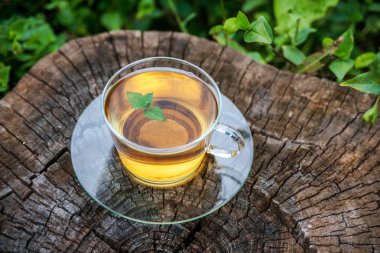 Çay ile nane, yakın çekim