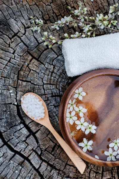 Spa ve sağlıklı yaşam ayarı ile deniz tuzu