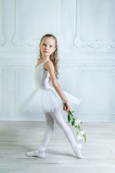 En liten bedårande ung ballerina — Stockfoto