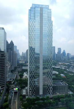 Tangerang, Endonezya 22 Ağustos 2025, modern ofis binası.