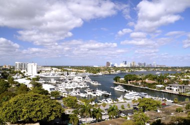 fort Lauderdale, florida havadan görünümü