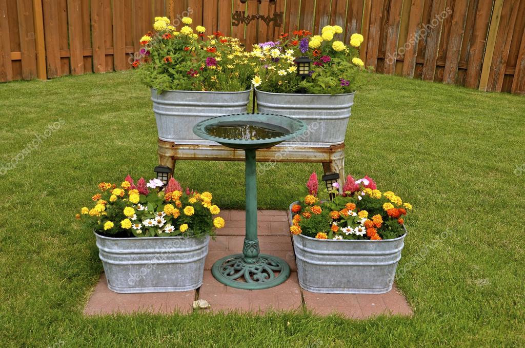 Old Wash Tub Planters Washtubs Used For Flower Planters