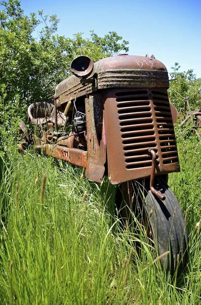 Gamla en hjul traktor — Stockfoto