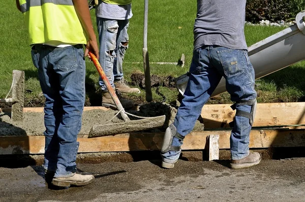 Projet de construction de trottoirs — Photo