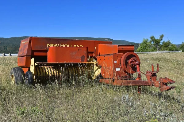 Piedmont Zuid Dakota Augustus 20220 Oude Balenpers Een Product Van — Stockfoto