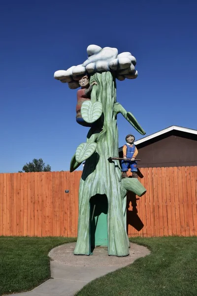 Rapid City South Dakota August 2020 Statue Jack Beanstalk Found — Stock Photo, Image