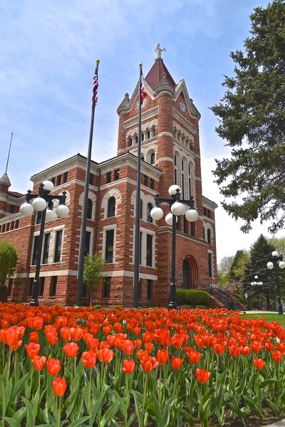 Orange City Iowa May 2021 Sioux Country Courthouse Located Orange — Stock Photo, Image