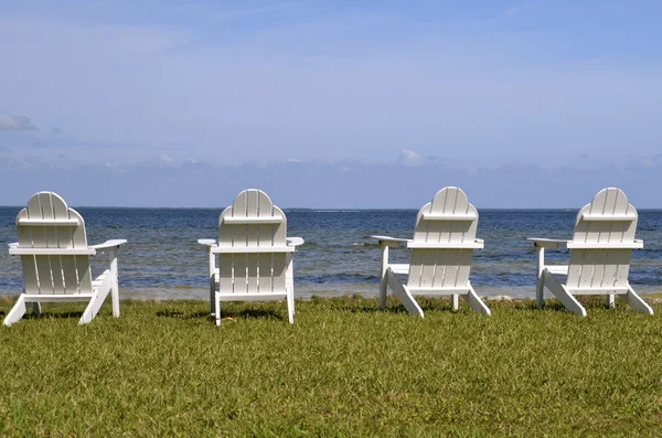 Chairs on beach — Stock Photo, Image