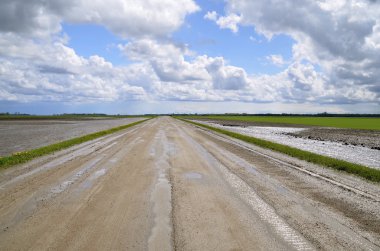 Fırtına seller alanları ve yol