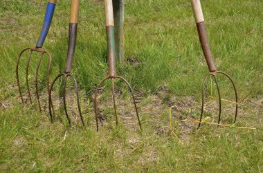 Eski yaba bir yazı karşı yaslanmış