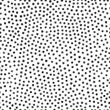 Abstract Seamless Pattern with circles and dots, black and white texture, seamless vector backgrounds.