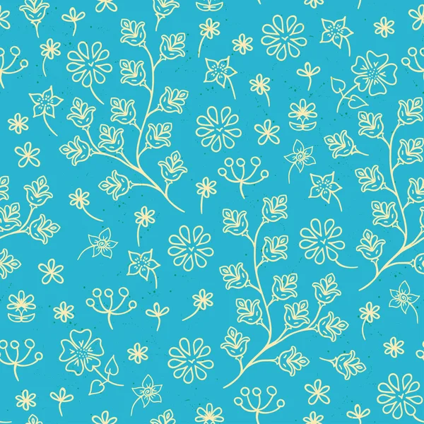 Muster von Wildblumen — Stockvektor