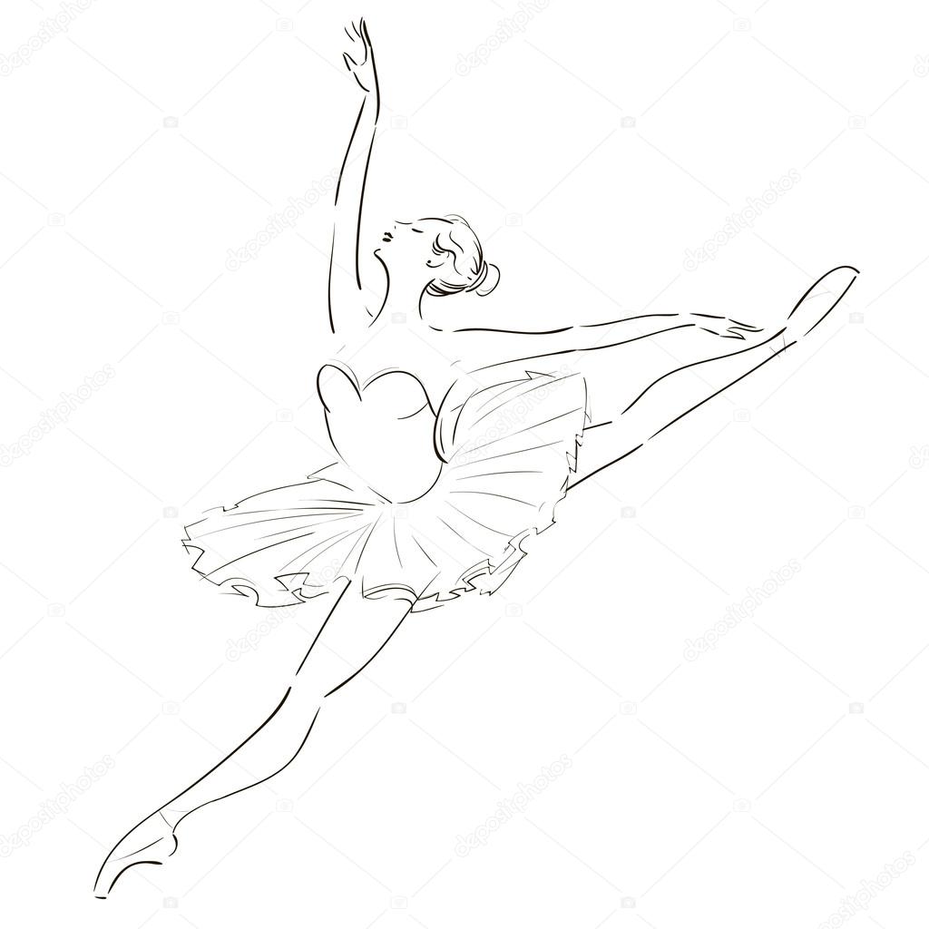 Balett Táncos Rajz