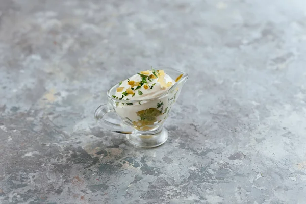 Insalata Con Cetriolo Fresco Kiwi — Foto Stock