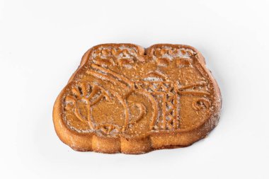 Ev yapımı ekmek. beyaz izole bir arkaplanda