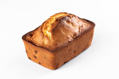 Ev yapımı ekmek. beyaz izole bir arkaplanda