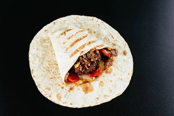 Mexican Tacos Grilled Kebab Vegetables — Stock Photo, Image