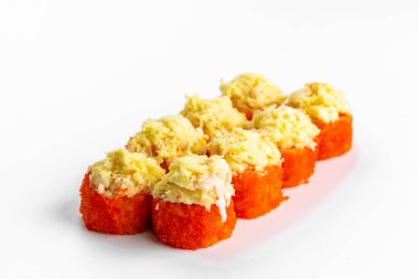 Klasik Japon suşisi üzerine üstten görüş