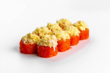 Klasik Japon suşisi üzerine üstten görüş