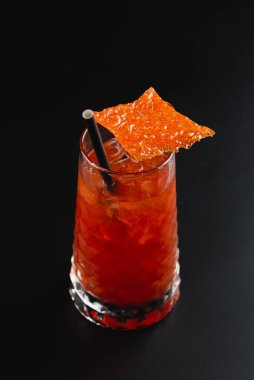 Yaz alkollü kokteyller. Bar kartı. çubuk.