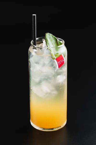 Yaz Alkollü Kokteyller Bar Kartı Çubuk — Stok fotoğraf