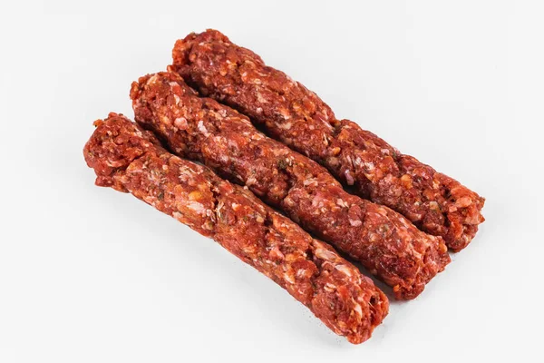 Carne Picada Crua Para Kabab — Fotografia de Stock