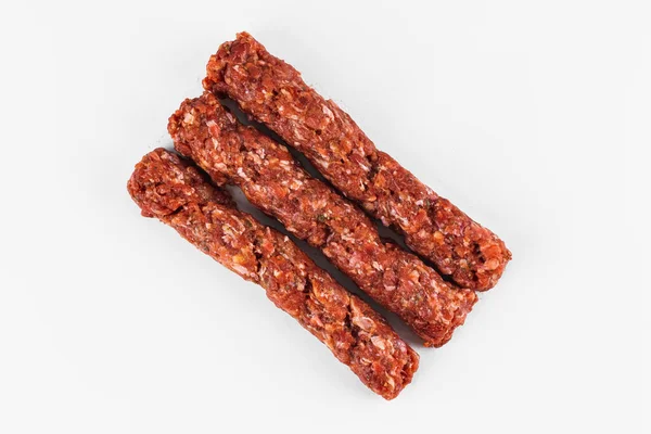 Carne Picada Cruda Para Kabab —  Fotos de Stock