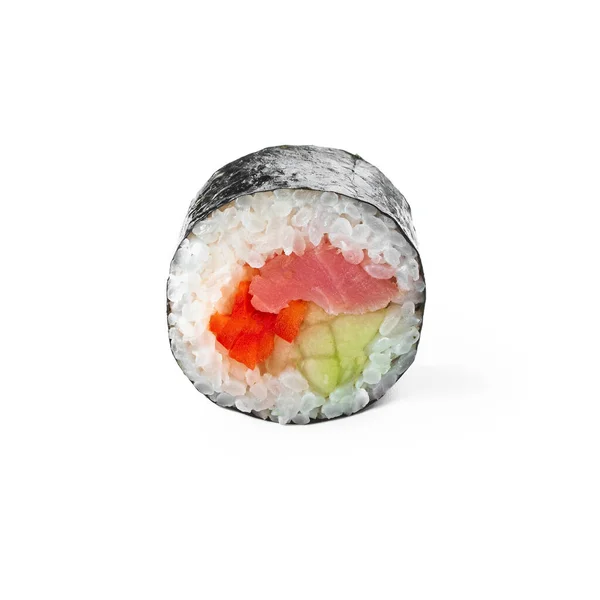 Closeup Sushi Isolated White Background — Stock Photo, Image