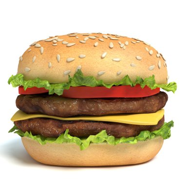 Lezzetli marul çizburger